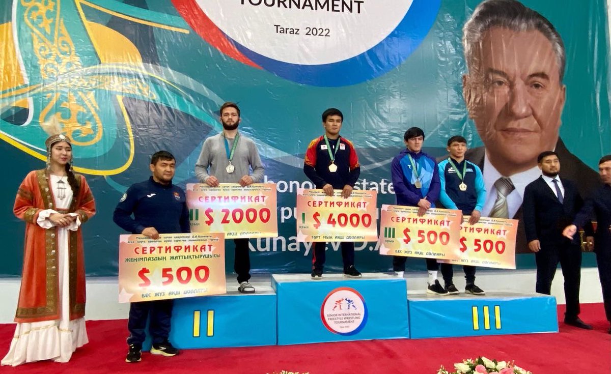 pennsylvaniartc's tweet image. Congratulations to Tyler Berger on winning a silver medal in his first international tournament and his first competition as a PRTC Senior Athlete!

Tyler placed 2nd at the Kunayev DA in Kazakhstan. He gained a few local fans as the kids loved him in Taraz City!

📸: @CoachSlay