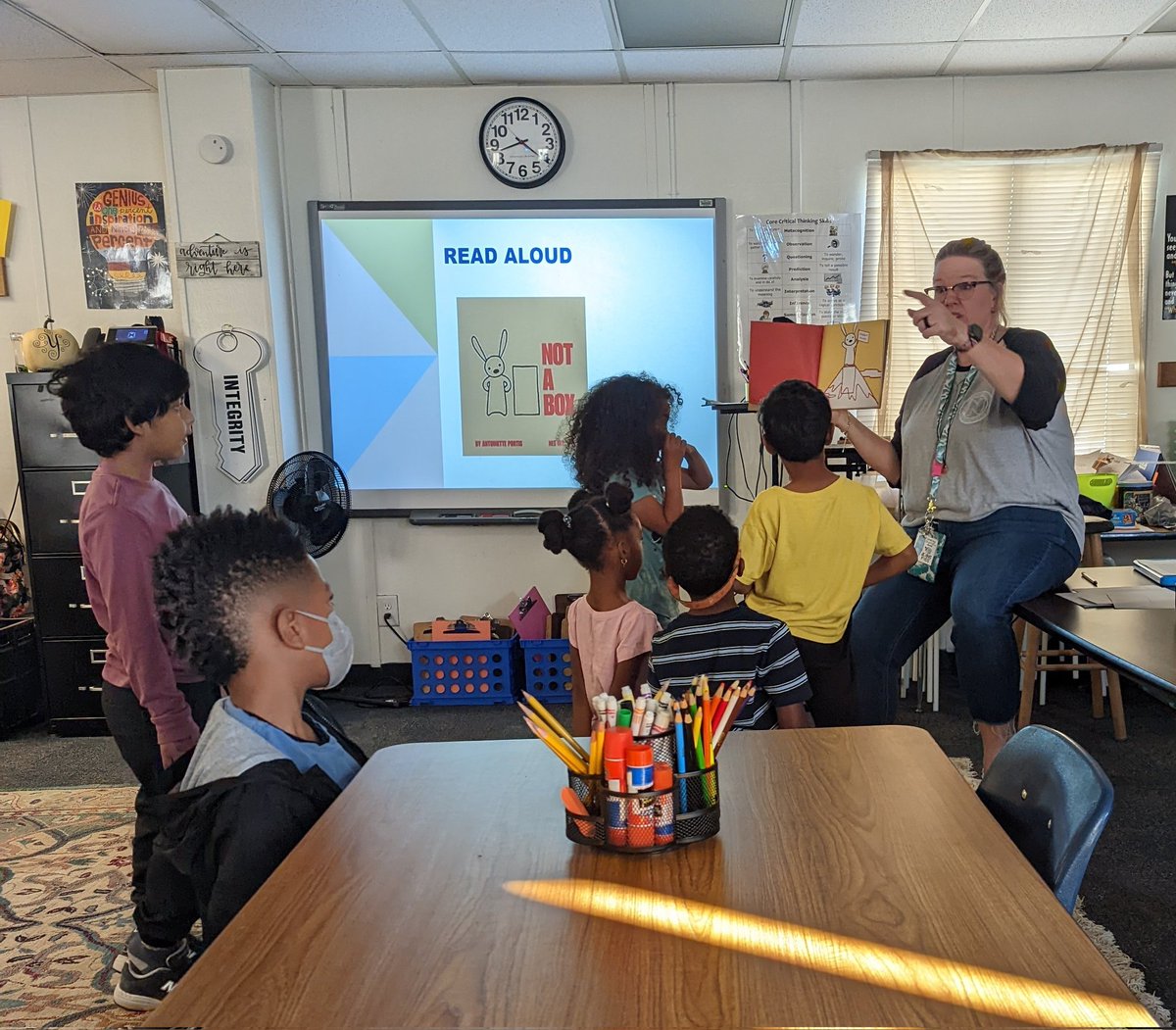 NESTarget's tweet image. When your partner teacher @kfyoder1 gets the students so excited they can't even sit still!! 😍 Seeing our Talent Development student so engaged is the most beautiful thing EVER! #lovetothinkhere @NESBraves @bamaria12 @MrsTLCline @DeanneSpilotros