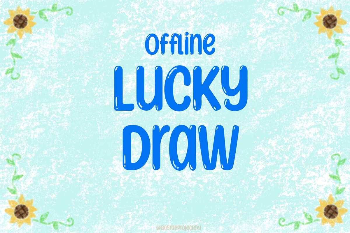 go5raeprojectMY's tweet photo. 🖌 #ColourfulMinutes 🎨

💙 Offline Lucky Draw 💙

Prizes:
- RM50 Stickerrific Giftcard (Art Jam only)
- One sealed SOL album (1 winner per slot)
- Random Minhyuk Photocards (?? winners)

Rules in reply ⤵️ https://t.co/tabC5hNMqS