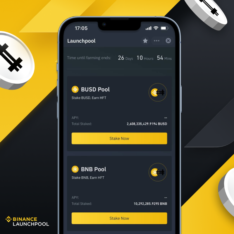 binance's tweet photo. We're less than a month away before farming for the @hashflow $HFT Launchpool ends.
Current amount staked:
#BNB - 10.2m
#BUSD - 2.6b
If you haven't staked yet, get involved!