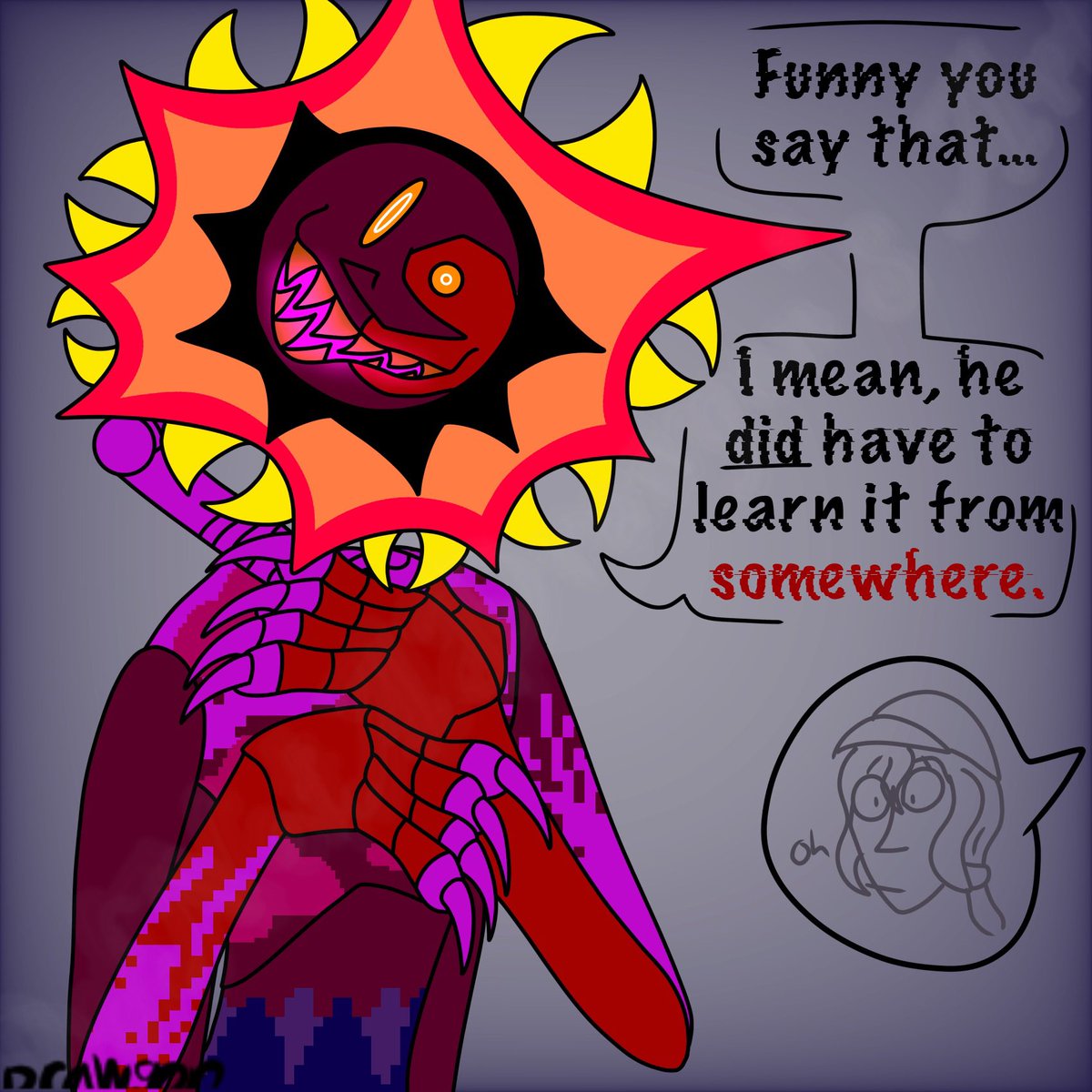 ADrawgon's tweet photo. because the best people you can learn from is your family
.
.
.
#fnaf #fnaffanart #fnafsecuritybreach #balloonworld #eclipsefnaf #vanessafnaf https://t.co/l2qf1DtueY