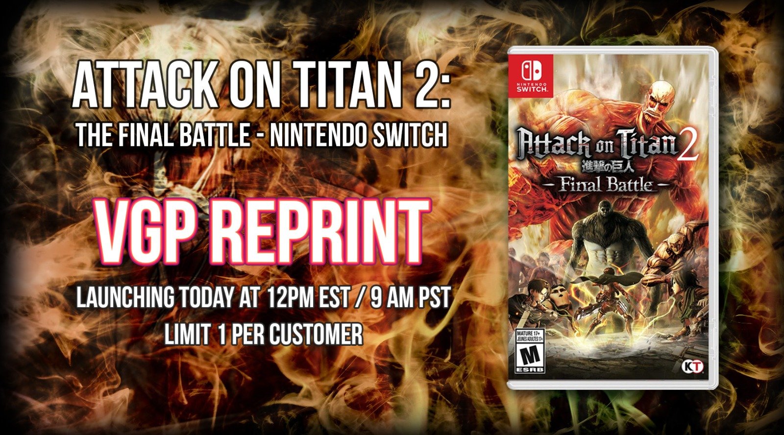 Attack on titan final battle switch 2025