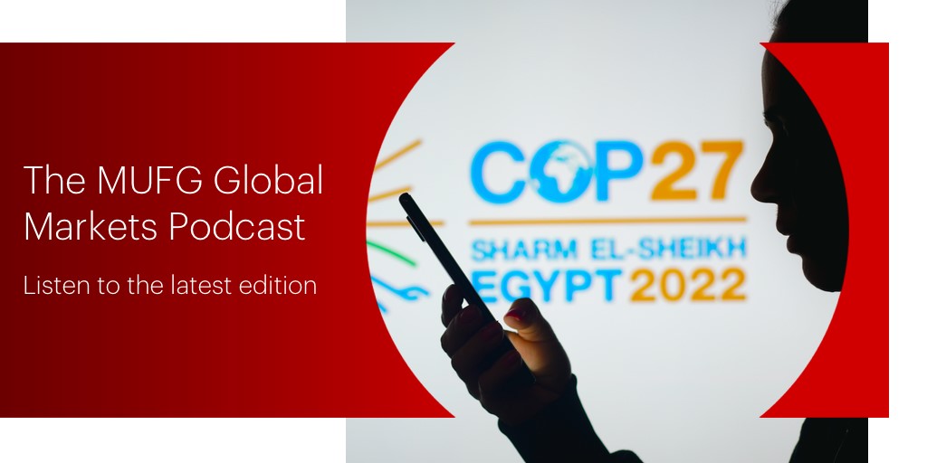 MUFG EMEA (@mufgemea) on Twitter photo Will countries strengthen their climate targets and policies, raise climate funding for emerging markets and turn aspirations of #climate targets into action? 
<a href="/EhsanKhoman/">Ehsan Khoman</a> analyses what #markets can expect from #COP27 in this week's podcast: bit.ly/2CWL1og Will countries strengthen their climate targets and policies, raise climate funding for emerging markets and turn aspirations of #climate targets into action? 
<a href="/EhsanKhoman/">Ehsan Khoman</a> analyses what #markets can expect from #COP27 in this week's podcast: bit.ly/2CWL1og