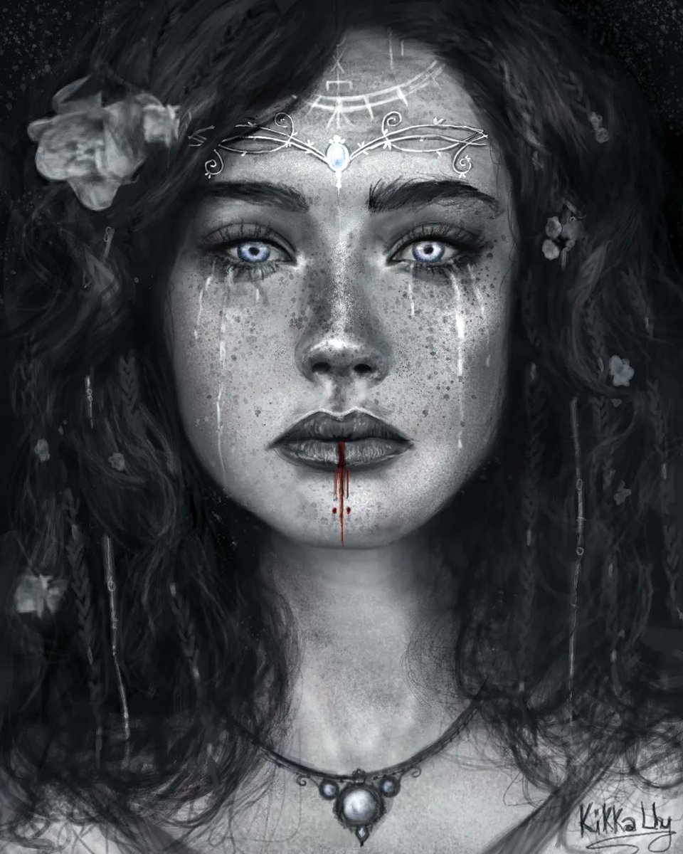 Sadness and Hate 

Photo reference credits 
Photographer : Agata Serge 
Model : Nikola Selezinko

#portrait #DigitalArtist #painting #ArtistOnTwitter #artist #fantasy