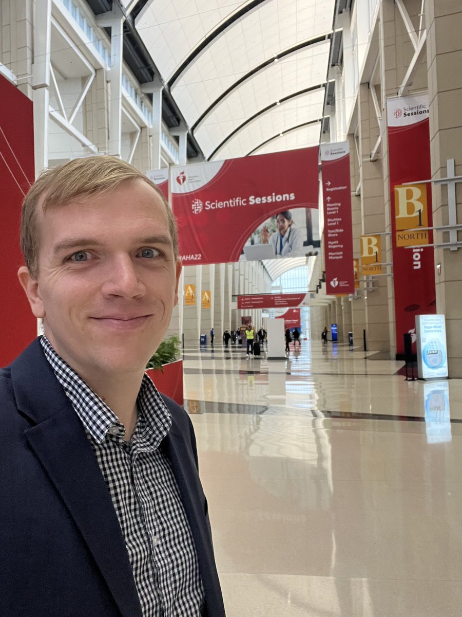 Made it to Chicago! Looking forward to my first in person AHA conference! If you’re around come say hi at poster 4027 tomorrow at 11am! #AHA2022