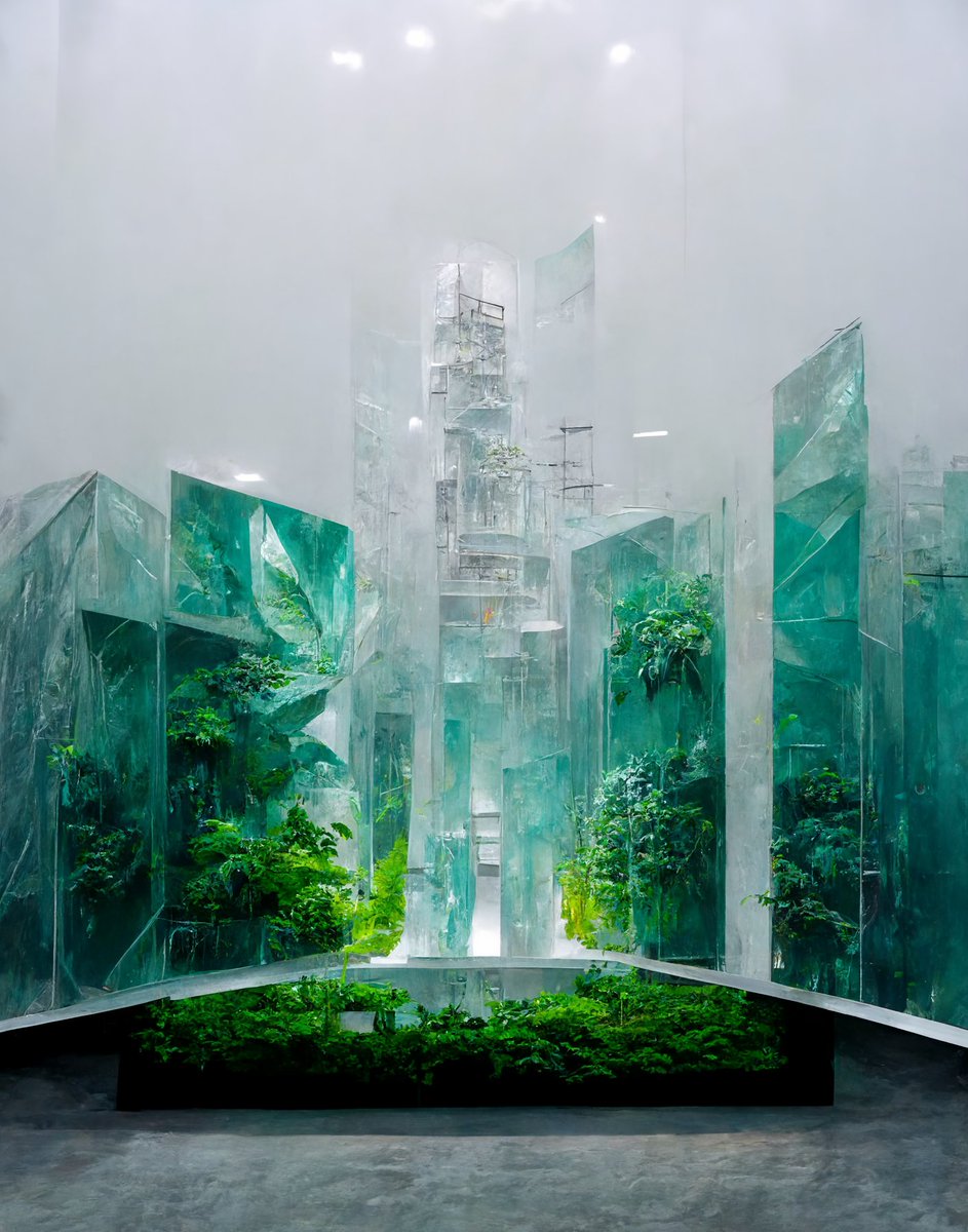 PicturesBeyond's tweet photo. **futuristic, flowing aluminum and glass architectural**

#architecture #glass #aiart #digitalart #aiartists #midjourneyart #midjourney #stablediffusion  #dalle2  #discord https://t.co/SOmmD5MwFg