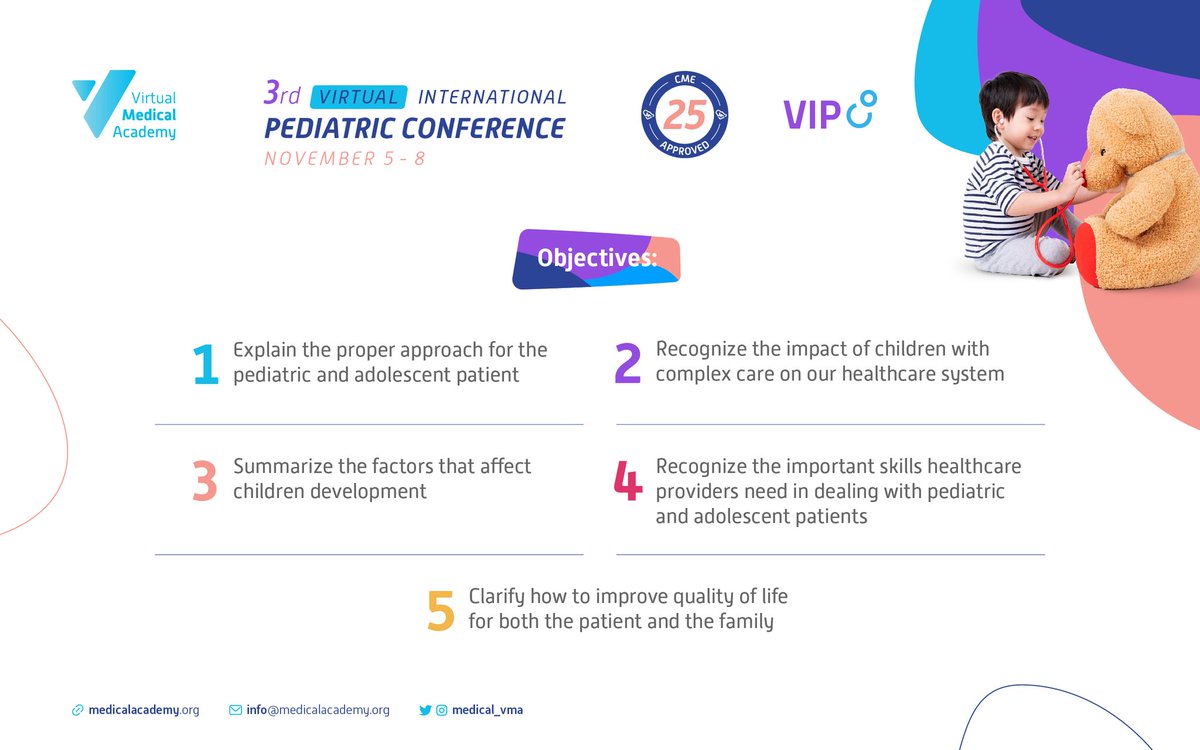 x.com/medical_vma/st…
Great conference the target group are pediatric/ family physicians who deal with pediatric patients with special needs 
. It will start tomorrow 

#VIPCo_VMA
Register Now
bit.ly/3uUPBLe