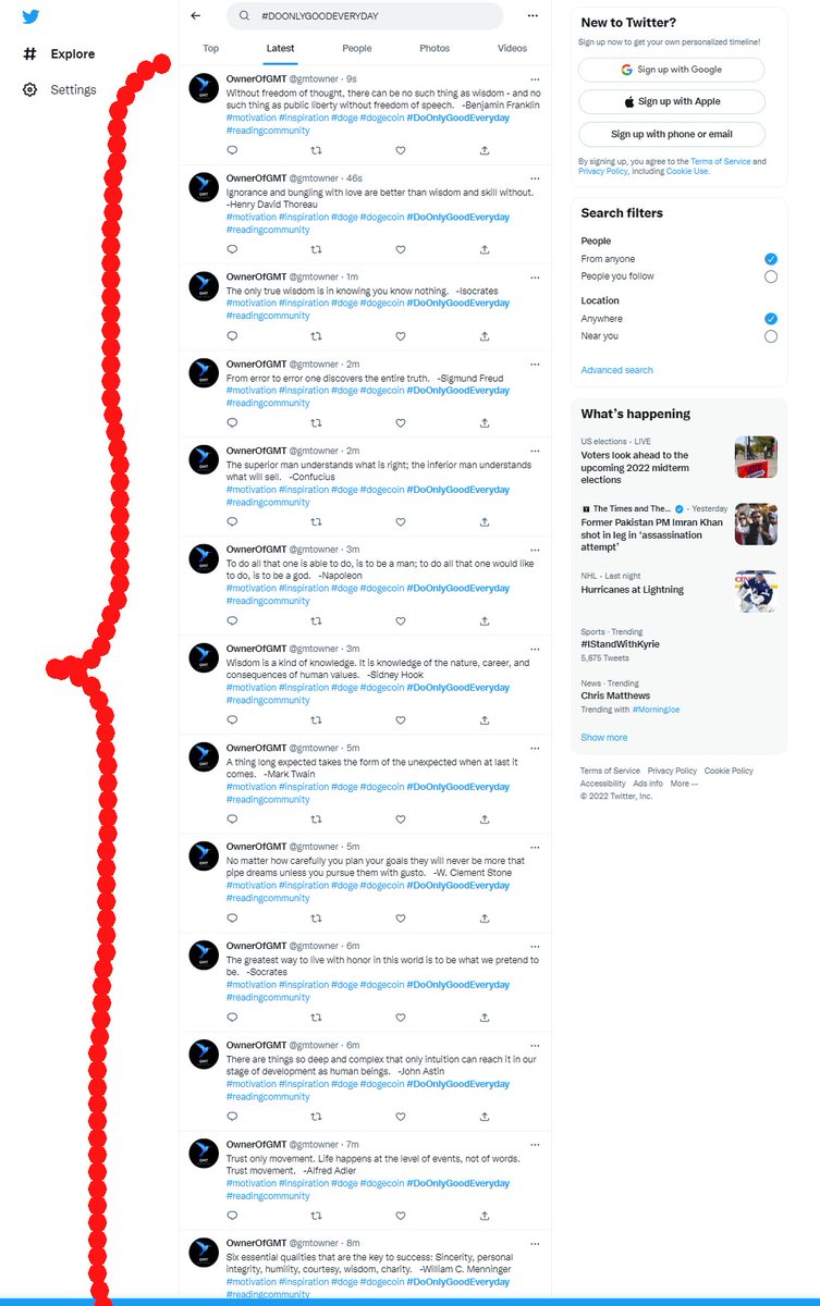 tom_carbon's tweet image. #DoOnlyGoodEveryday, the #hashtag, is currently victim of a sort of #spamAttack. One can MUTE those of a possibly exceeding volume. It&apos;s kind of an ironic spam attack, that said, and probably worth reading. #dogecoin