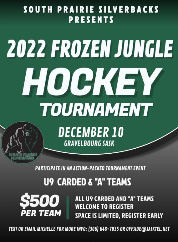 I’m trying to fill a few more spots for our u9 A and carded tournament. If you can send anyone my way please do!