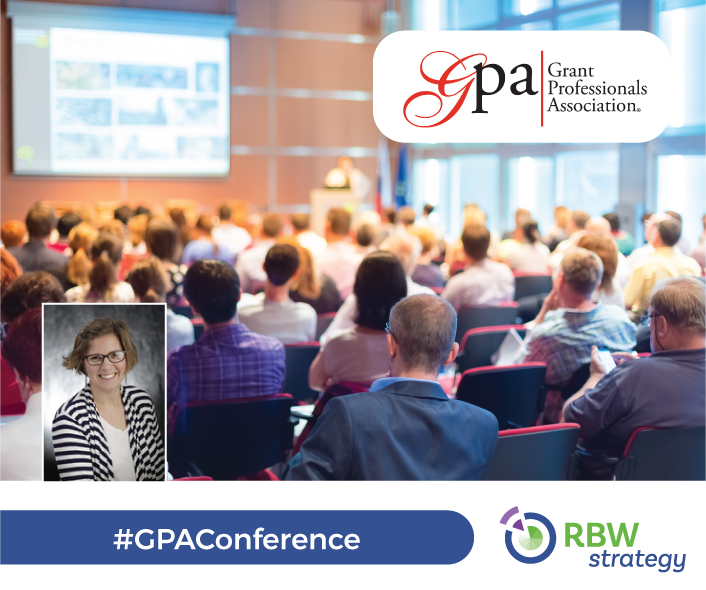 RBWStrategy's tweet photo. A shout-out to former RBW Strategy team member Bethany Planton, GPC, GPA Approved Trainer who is part of the panel for tomorrow's #GPAConference session, "Become a #HealthyGrantPro: Anti-burnout Strategies for the Advanced Grant Professional." #GPAConf22 #GPAConf2022 https://t.co/vJMLCB9Iw2