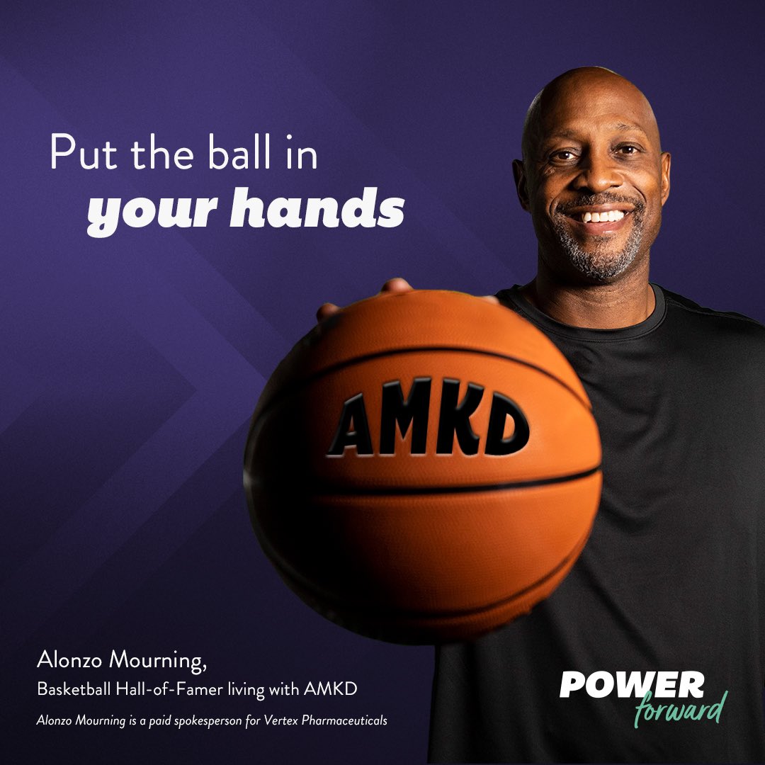 When it comes to kidney disease, an early diagnosis is key. I’m proud to join Vertex Pharmaceuticals to raise awareness of APOL1-mediated kidney disease (AMKD) and encourage others to be proactive about their health. Learn more: PowerForwardTogether.com #PowerForwardTogether #AD