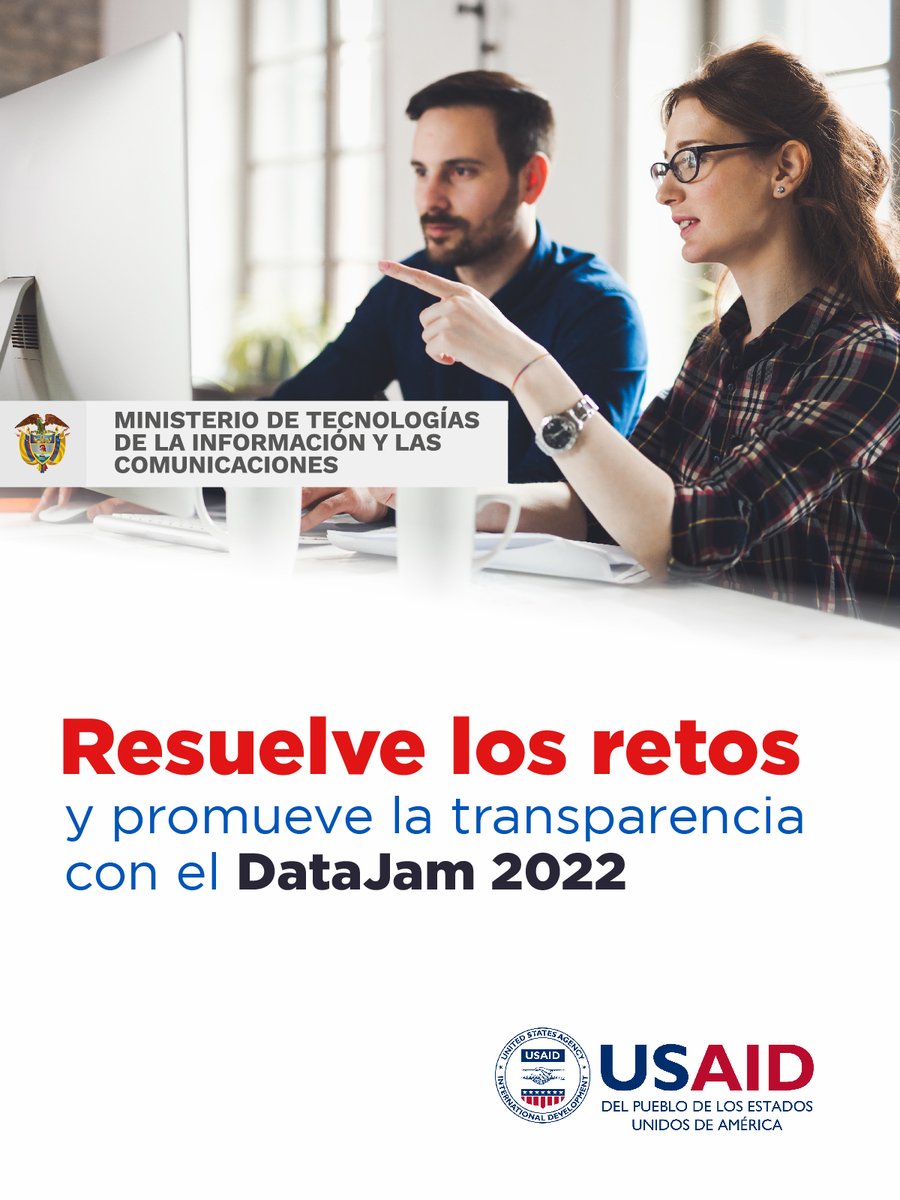 Ministerio_TIC's tweet image. 📢¡Así es! El #MinisterioTIC se une a @USAID_Colombia para crear uno de los retos de usabilidad de los datos abiertos en el #DataJam por la #TransparenciaConDatos. 
 
Anímate e inscríbete ➡️ bit.ly/datajam2022par…

🇨🇴#GobiernoDelCambio