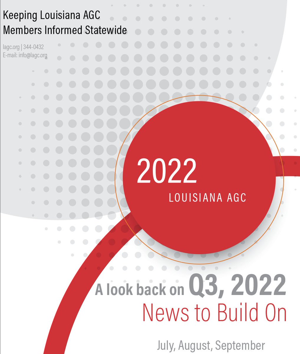 Extra Extra! LAGC's 'News 2 Build On' Newsletter has arrived!! Take a peek &amp; see what our members, our association has been working on this past quarter, plus a look ahead at the remainder of the year!
#LAGC #News2BuildOn#LAGCmembers