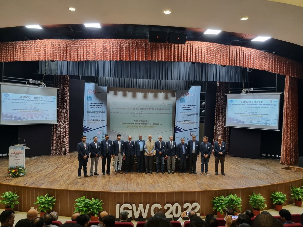 ashish_iitr7's tweet photo. It's always a delight to listen Prof V. P. Singh at the recently organised International ground water conference #IGWC by the @hydrology_IITR at @iitroorkee. Several prominent keynote speakers and guests graced the event.
#GROUNDWATER
#hydrology #iitroorkee https://t.co/MkL4iiHQ5l