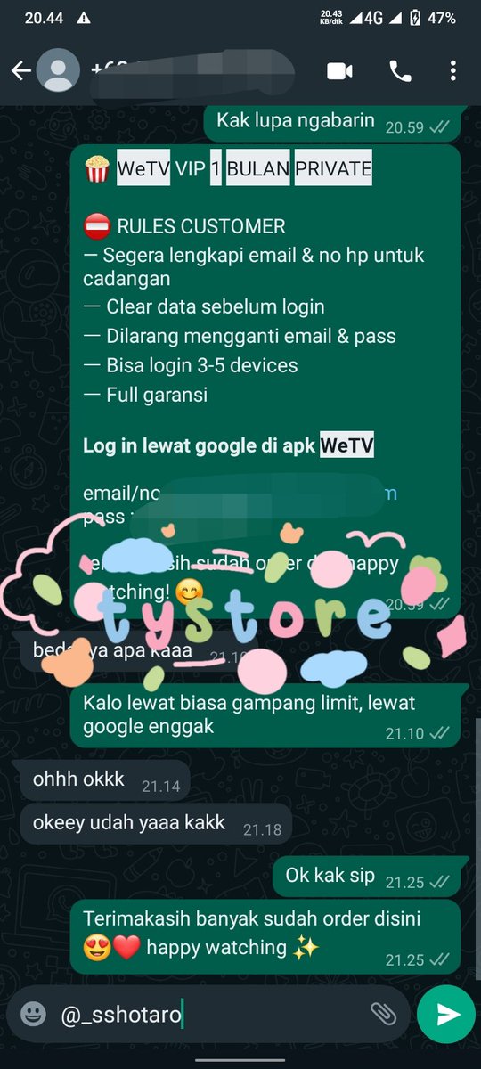 pinkeustlar's tweet photo. - Netflix Premium Sharing 1 Minggu
- WeTv VIP Premium Private 1 bulan 
- Viu Premium 2 bulan dan Spotify Indplan 1 bulan
- Amazon Prime Video sharing 1 bulan 

#testijichuppi https://t.co/sWKzrjx2To