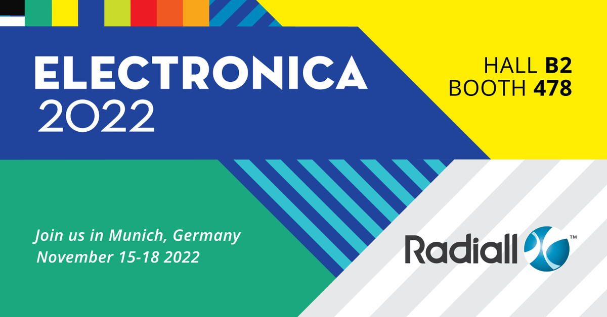 RadiallGroup's tweet photo. In November, our team will be at @electronicaFair in Munich! We are excited to showcase our interconnect solutions. Stop by booth B2.478 to learn about of our products, play a game and win some prizes. We look forward to seeing you there! #electronicafair #electronica2022 https://t.co/d4rOOtJiR6