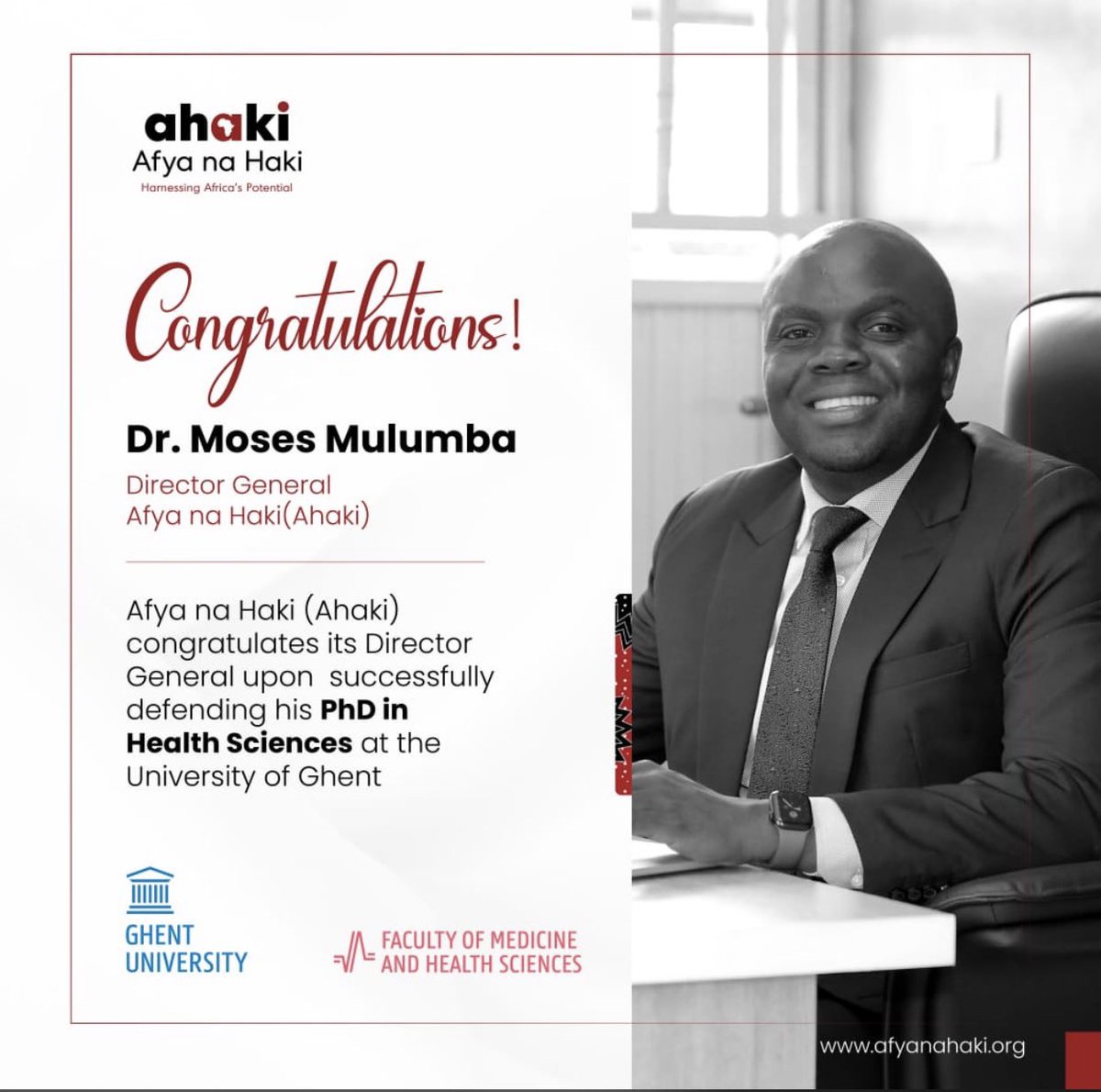 CEHURD Uganda (@cehurduganda) on Twitter photo We congratulate our founding Executive Director and Director General <a href="/afyanahakiug/">Afya na Haki</a>, <a href="/MulumbaMoses/">moses mulumba</a> for successfully defending his PHD in health sciences at the University of <a href="/ugent/">UGent</a> We congratulate our founding Executive Director and Director General <a href="/afyanahakiug/">Afya na Haki</a>, <a href="/MulumbaMoses/">moses mulumba</a> for successfully defending his PHD in health sciences at the University of <a href="/ugent/">UGent</a>