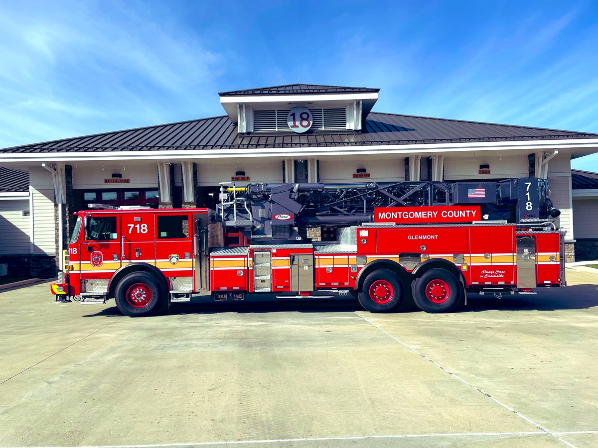 mcfrsPIO19's tweet image. Within the last 24hrs two brand new Aerial Towers [AT719- Silver Spring, AT718- Kensington] were placed in service. These state of the art Trucks will be servicing the residents of Montgomery County for years to come. @mcfrsPIO @MCFRSNews @MontgomeryCoMD
