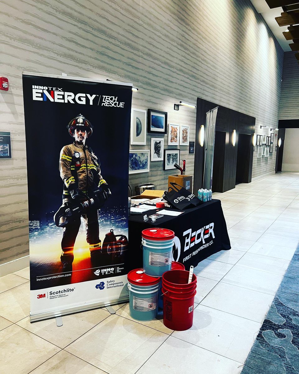 BeckerResponder's tweet photo. Becker First Responder Co was grateful to have the opportunity to host amazing fire departments from around the region at our Firefighter Gear Care and Maintenance training. 

Thank you to our amazing sponsors who made this event possible! https://t.co/uZwIa5MyHW