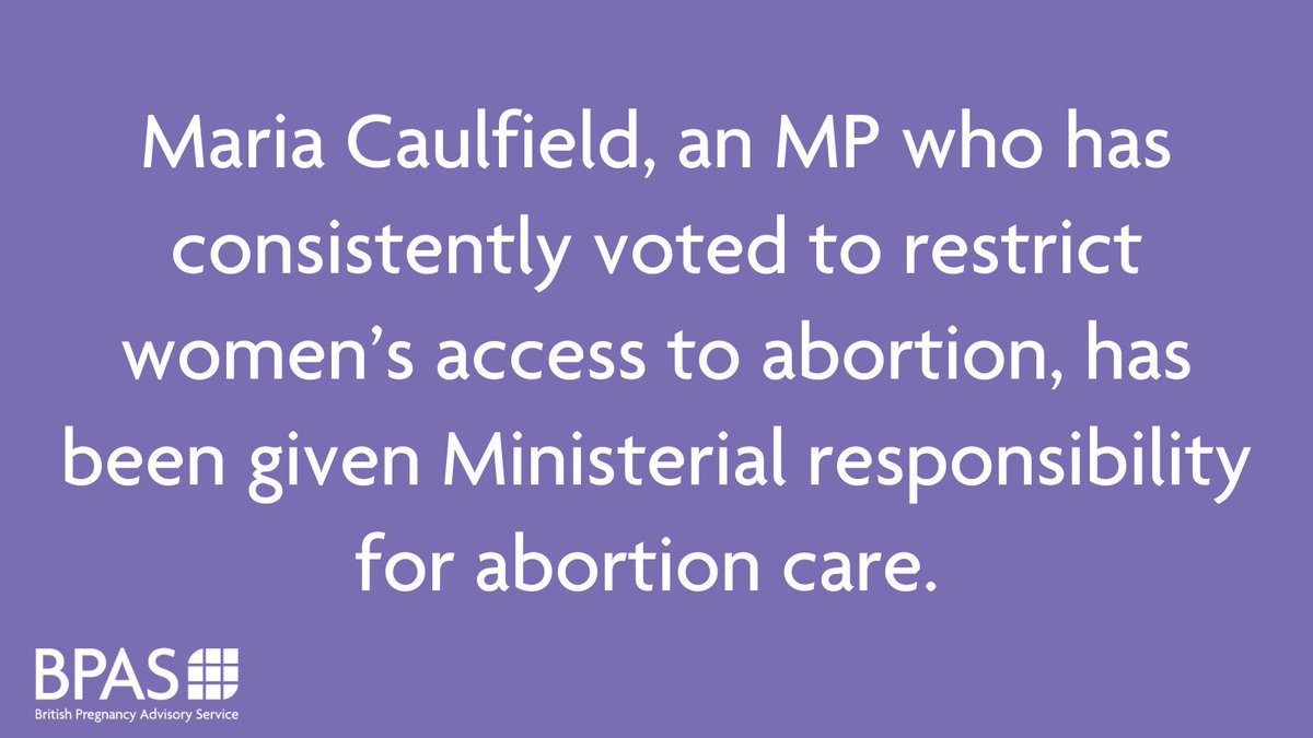 An anti abortion MP now has the power to close abortion clinics. Tell @RishiSunak to revoke this appalling appointment NOW: bpas-campaigns.org/campaigns/voic…