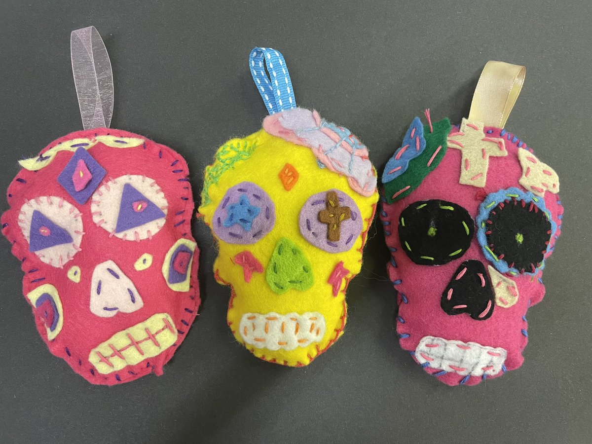 Our very talented Year 7 have been designing and making ‘Day of the Dead’ decorations in Textiles. Just look at their sewing skills 🤩 <a href="/ellowes7/">TeamEllowes7</a> <a href="/EllowesTandL/">Ellowes Teaching and Learning Community</a>