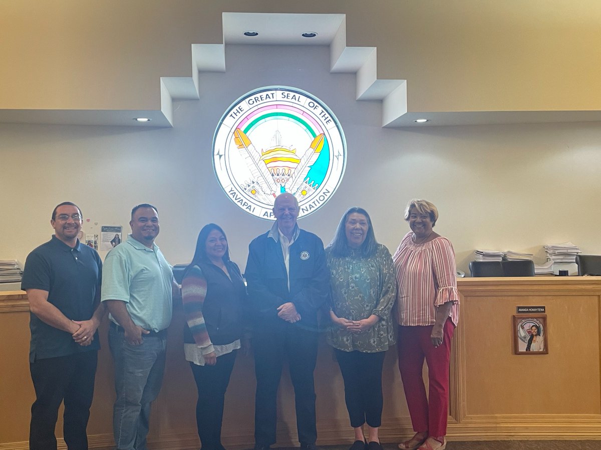Great conversation with Yavapai Apache Nation leadership yesterday! Thanks for sitting down with me to discuss key issues affecting families in the community.