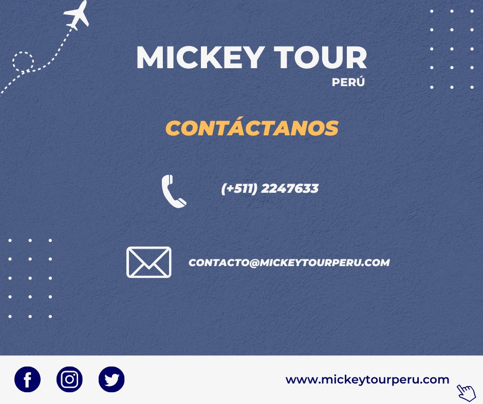 MickeyTour_'s tweet photo. 👏La embajada de Estados Unidos en Perú aumentará las citas para visas de turismo.

¿Necesitas asesoramiento para este proceso? Contáctanos👇

☎️ 224 7633
📩 contacto@mickeytourperu.com
https://t.co/7PviEojXMl

#viajes #visas #visadeturista #EmbajadaDeEstadosUnidos #peru https://t.co/w0HQMzZPFV