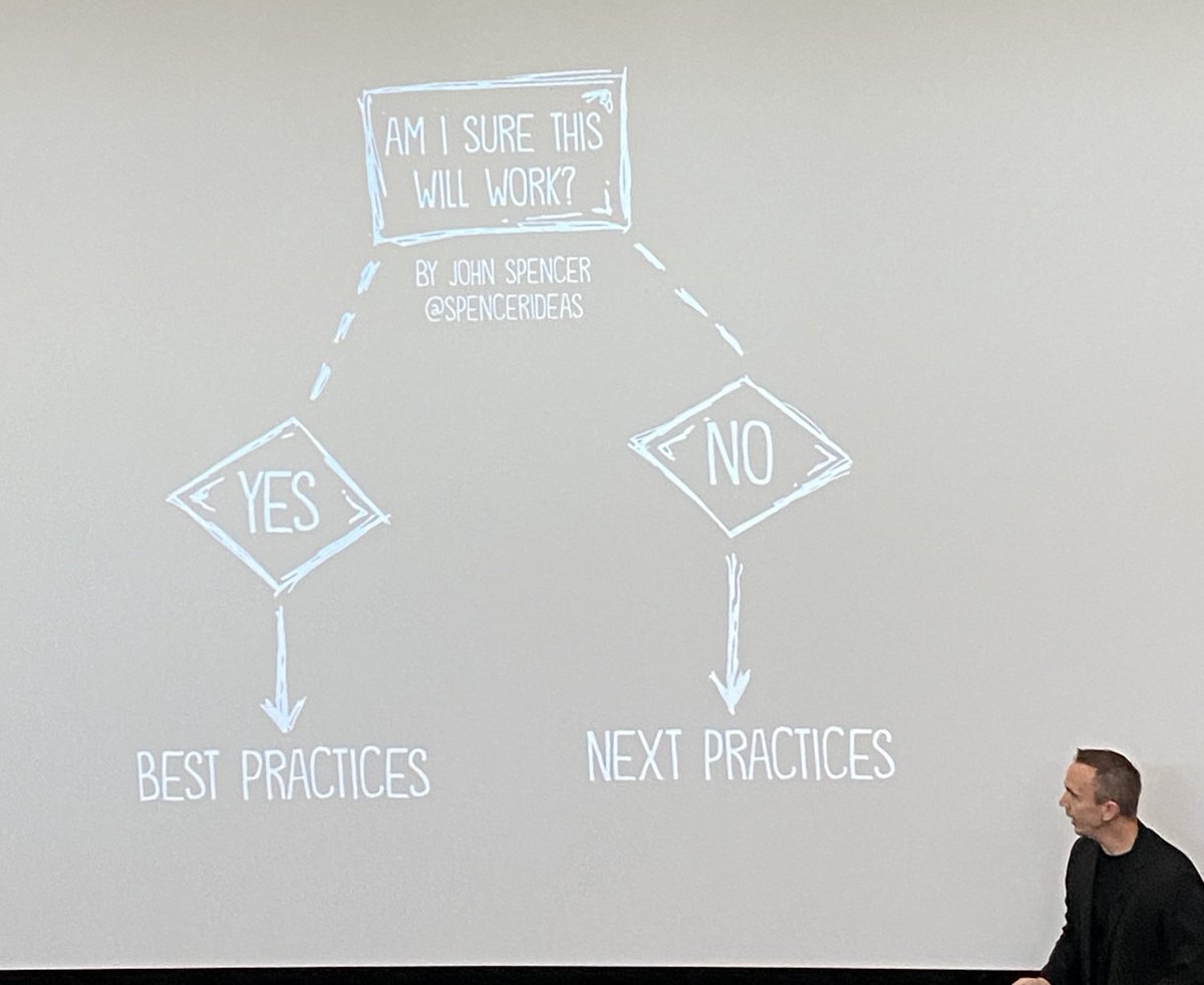 msalang's tweet photo. Great morning with @spencerideas - how do we teach empathy, divergent thinking and adaptation. Teach what our tech cannot do. #ourBMSA #OAISS #LICmakerlearning https://t.co/PtpMuttCG0