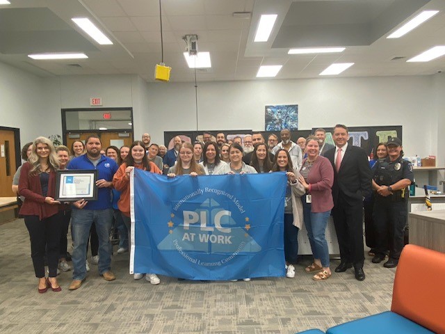 What a great start to this Friday morning at <a href="/ForbesFalcons/">Forbes Middle School</a>!  Congratulations on your recognition as a Model PLC school! <a href="/GeorgetownISD/">Georgetown ISD</a> <a href="/SolutionTree/">Solution Tree</a> #atplc