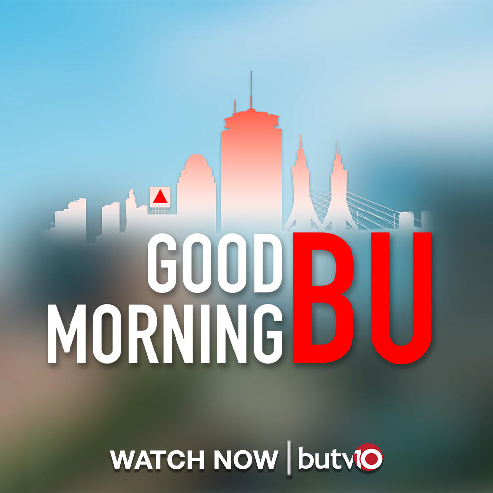 butv10's tweet photo. The first episode Good Morning BU, Season 16 is premiering now! 

This episode takes a dive into the retirement of BU President Robert Brown, a look behind the scenes of the Women's Field Hockey team, and a break down of the migrant caravan sent from Florida to Martha's Vineyard. https://t.co/tuIdBo2oZy
