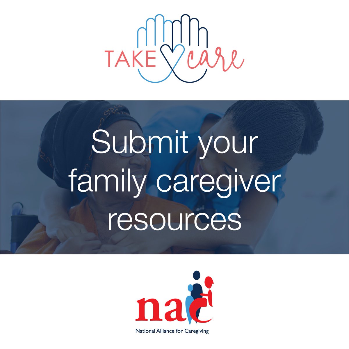 We're looking for resources for family caregivers! If you have created a resource or know of a resource you can share with us, please submit them at bit.ly/3UayIag #TakeCareCommunity