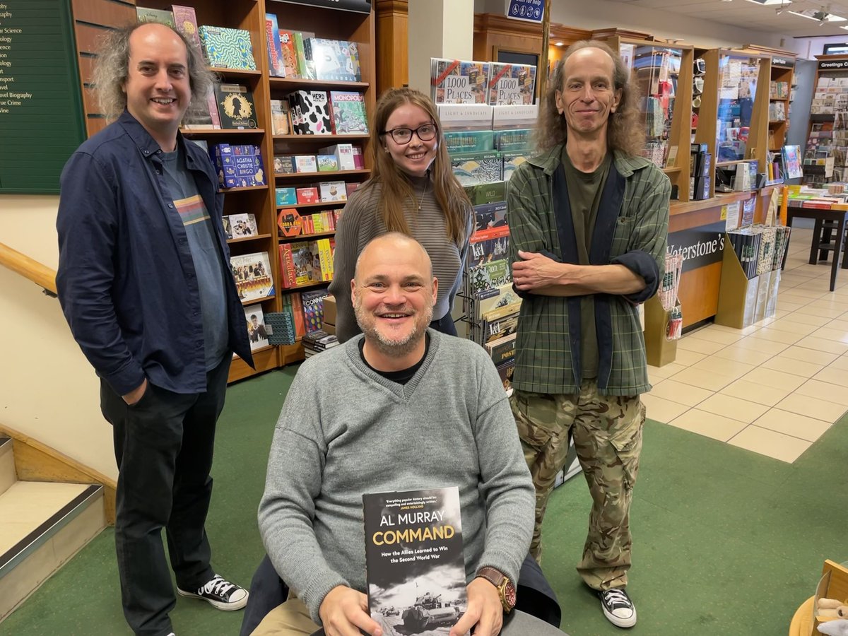 WaterstonesChat's tweet photo. Thanks to @almurray for coming in to do a signing with our store. Al has also signed some extra stock for those that couldn’t make it, so come and grab a copy before we run out! @WeHaveWaysPod #signed #commandbook https://t.co/V8HGtLzCDn