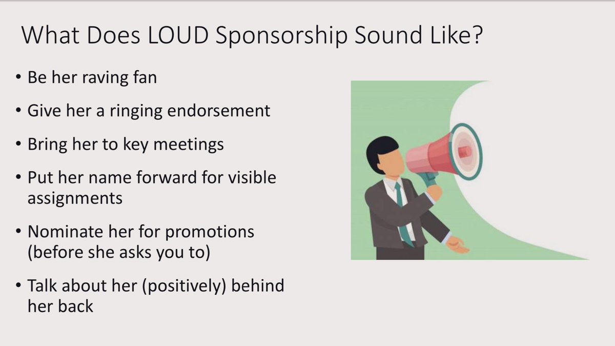 Wonder how you can be an ally?

This is what LOUD #sponsorship can look like:

📣📣📣

#WomenInHealthcare need more #MaleAllies!

#WBradJohnsonPhD
#HeForShe 
#SheLeadsHealthcare