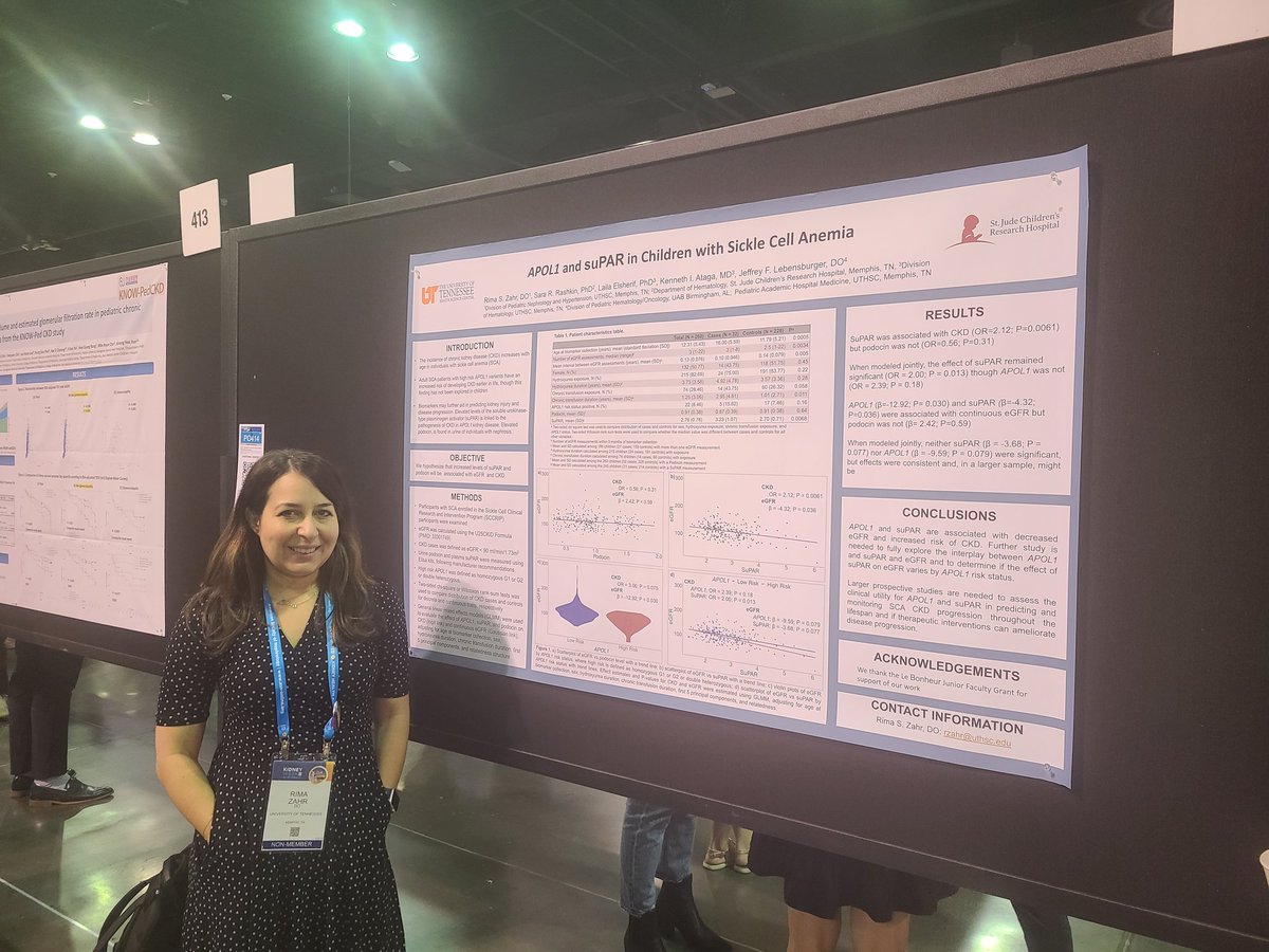 Awesome work by Dr Zahr on use of suPAR in sickle cell anemia patients #ASNKids22 #ASN2022