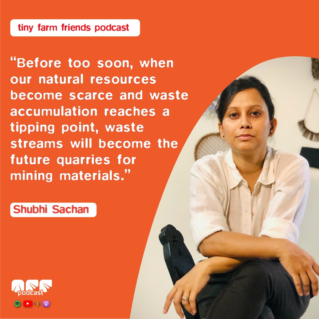 tinyfarmfriends's tweet photo. Ep. 11 // Material Literacy with Shubhi Sachan
Her current practice, Material Library of India, focuses on investigating value chains and making waste materials come to life again.

Tiny Farm Friends Podcast
https://t.co/8kWsWScdR6

#waste #sustainability #sdg #cop27 #circular https://t.co/1sqYtj0gvM