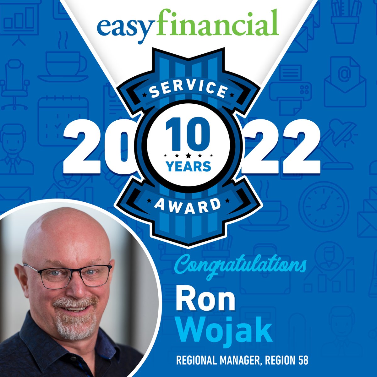 Seeing our employees reach incredible milestones as part of our team makes us so proud! #Congratulations to Ronald Wojak on his 10-year anniversary at goeasy. Your passion &amp; hard work have helped many Canadians improve their financial futures. #wearegoeasy #employeeappreciation
