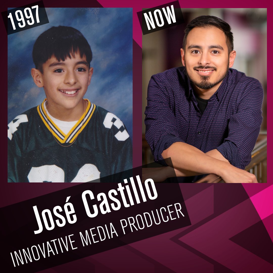 PlumMovingMedia's tweet photo. Plum Media is celebrating 25 years as your video production and events partner. 25 years ago Innovative Media Producer, José Castillo was showing off his Packers pride. José is an avid Wisconsin sports fan, and the only Plummer ever awarded a NBA championship ring. #25yearsofPlum https://t.co/iR2j2BUDoy