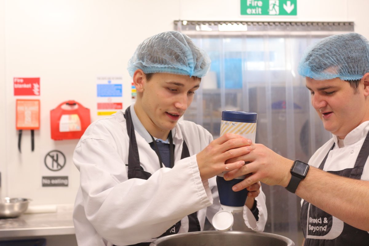 Meet one of our Trainee Bakers, Felix. 

Felix started with Bread &amp; Beyond in 2022 and currently has a 1-1 session with Laura while he gets used to the new noises and equipment. He is progressing well and has started supporting Scott with commercial breadmaking.