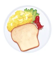 食べ物描くの好き シール作りたい 