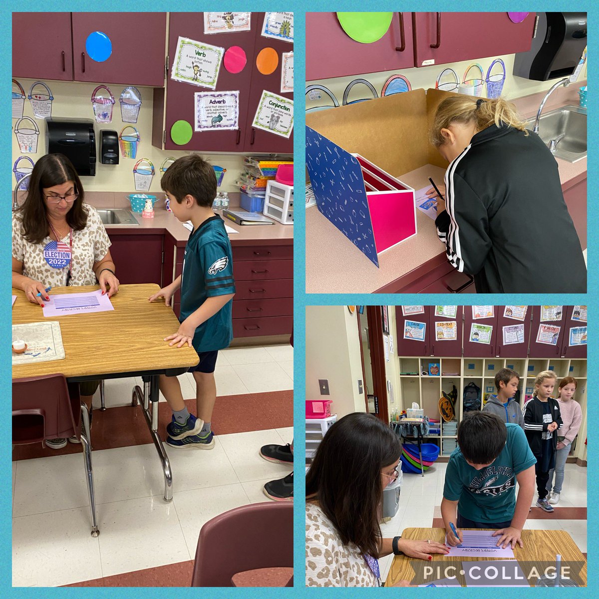 Election Day in room 230 - Cookie Election Day, that is! After writing some persuasive speeches, voters are picking their top candidate today. #jaguarmax