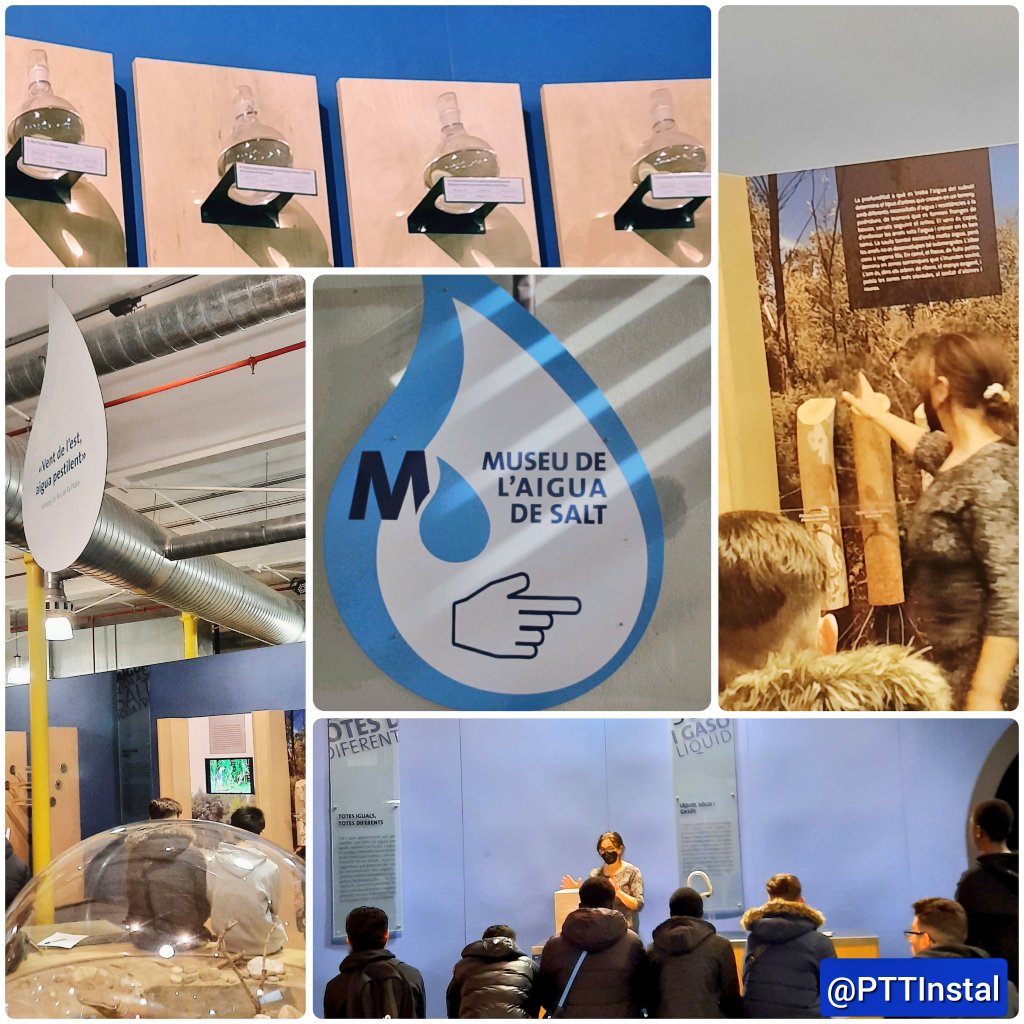 PTTInstal's tweet photo. Al #museu dl'Aigua d #Salt l'#alumnat @pttinstal @espriusalt va profunditzar sobre aquest #recursnatural a nivell #glocal. Per ex. com l'aprofitament dla #sèquia #Monnar i el #Ter va comportar l'aparició dl' #agricultura,la #fàbrica dla #ComaCros i #centralselèctriques #Merci💙🙌 https://t.co/xo1Hiv7KeU