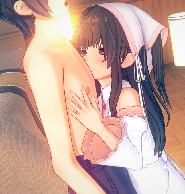 こんなふうに背の小さい子が頑張って背伸びしてびーちく責めしてくれるってのが堪らなく好き💕

身長150cm前後とか惚れる要素しかない😇🍌💕 