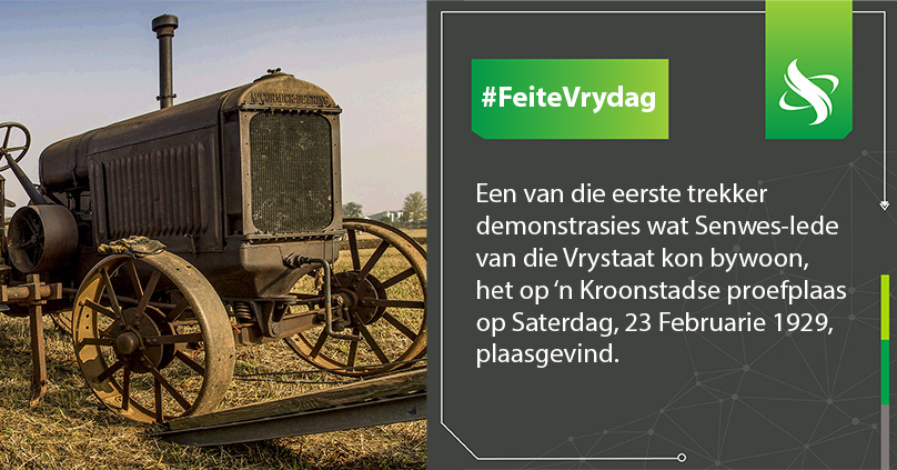 SENWES's tweet image. Het jy geweet dat Senwes se #demonstrasiedae al van so vroeg soos 1929 boere aan die nuutste #tegnologie en #implemente blootgestel het?  #Senwes #FeiteVrydag #MySenwes