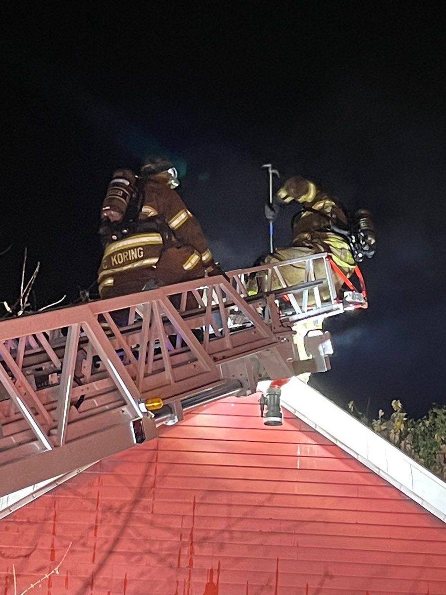 SWGFD24's tweet image. 24 Truck assisted South Greensburg last night on a house fire.  The first alarm was activated last night just before midnight for an attic fire.  The Truck arrived as the 2nd unit behind 32 Engine and went to work last the first due Truck Company.  Crews were on scene for 2 hours
