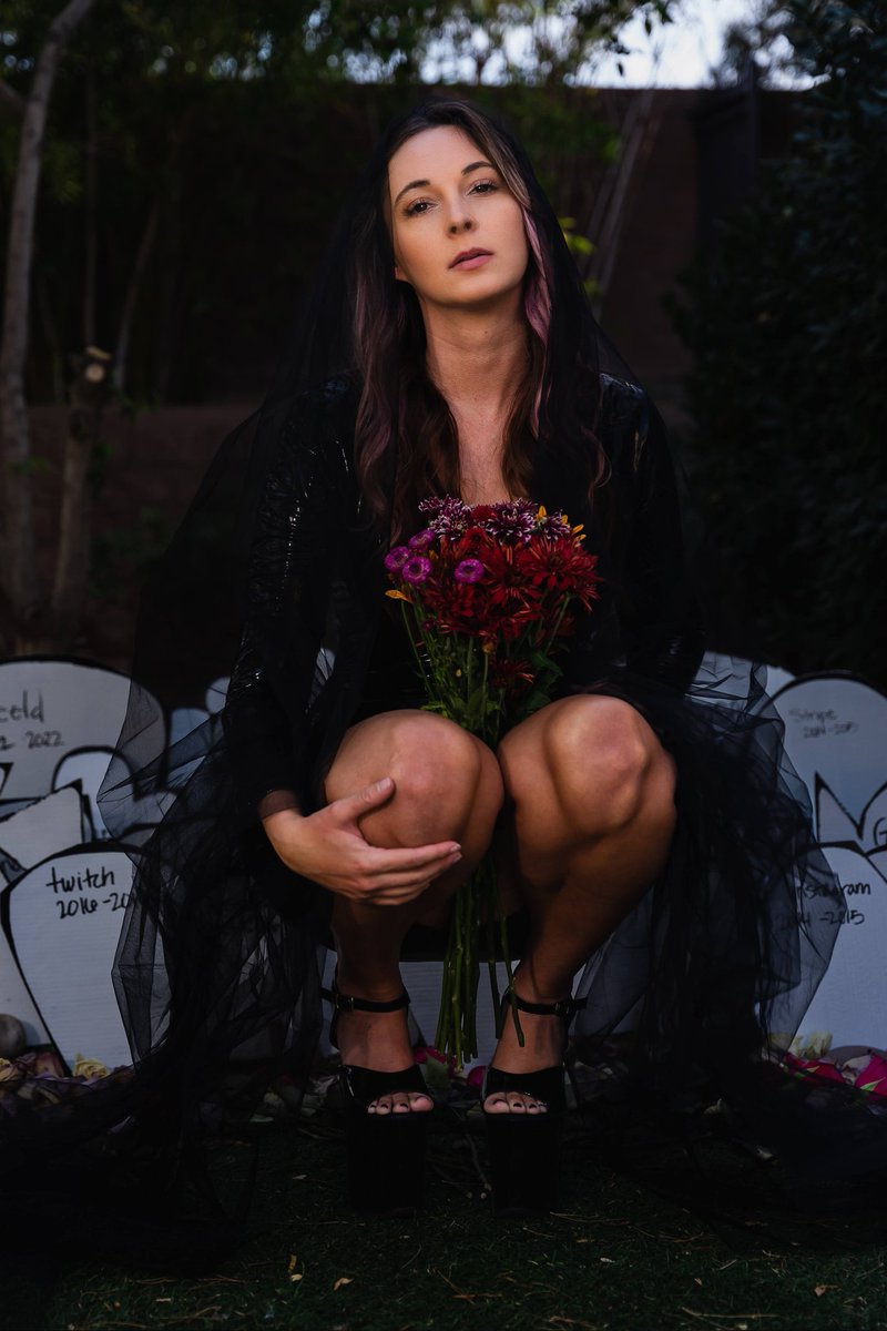 allieeveknox's tweet photo. A few weeks ago, my main tiktok account was shut down for nudity and sexual activity violations. 

This was the 30th account I've had closed in 8 years. 

I decided to have a funeral for my accounts that have been closed due to unfair censorship on the internet. https://t.co/7jdXuUHmiH