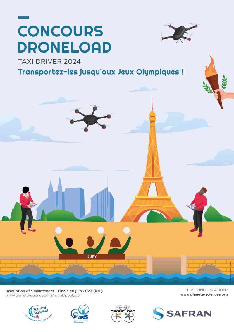 SafranElecDef's tweet photo. Connais-tu le concours #DroneLoad. Organisé par l’association @PlaneteSciences  et sponsorisé par @SafranElecDef , il met les étudiants au défi de construire et piloter leur drone. 
Pour plus d’informations : Concours DroneLoad — Concours (https://t.co/EuhNr5QxbM) https://t.co/03MhpbIrmR