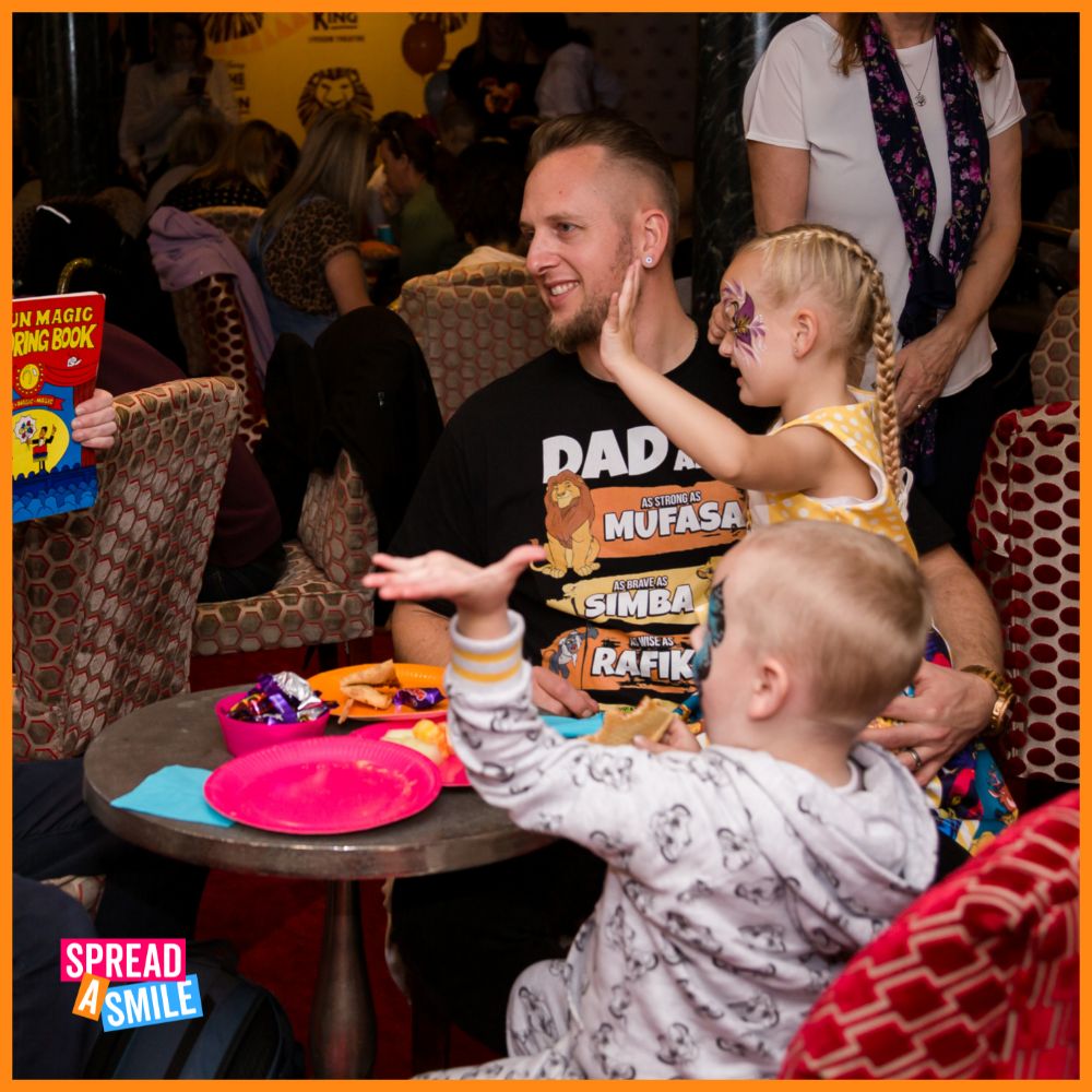 An amazing outing this week for 13 of the families we support for a VIP experience at <a href="/TheLionKing/">The Lion King - Musical</a> London. Guests enjoyed the show, with entertainment, pizza, cupcakes and treats beforehand. Plus they got to meet some of the cast afterwards. What a day! Thank you <a href="/Disney/">Disney</a>