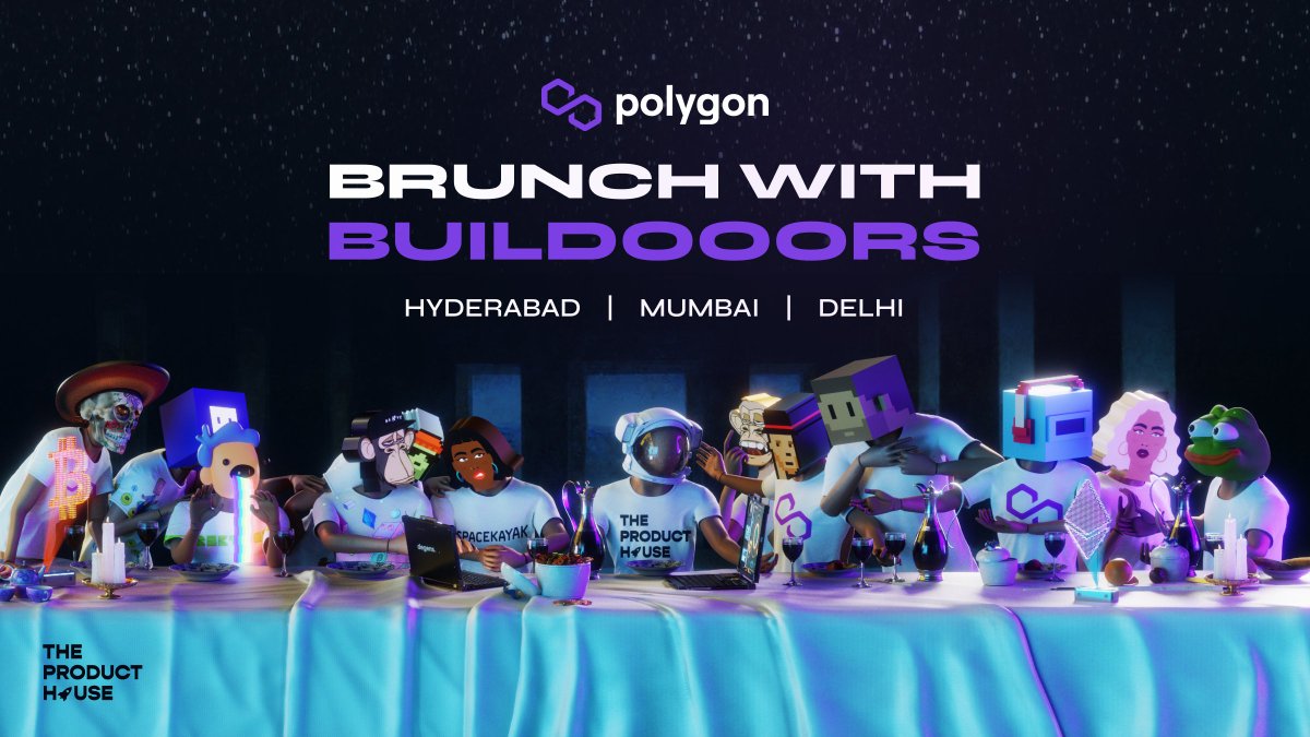three exciting stations of the <a href="/0xTPH/">The Product House 🚀</a> rocketship to <a href="/ETHIndiaco/">ETHIndia</a> are out now 💜

📌 hyderabad, mumbai &amp; delhi be ready 🥳

we'll be hosting an invite-only <a href="/0xPolygon/">Polygon | POL</a> brunch with buildooors 🚀

get your invite (limited slots)👇
theproduct.house/brunch-with-bu…