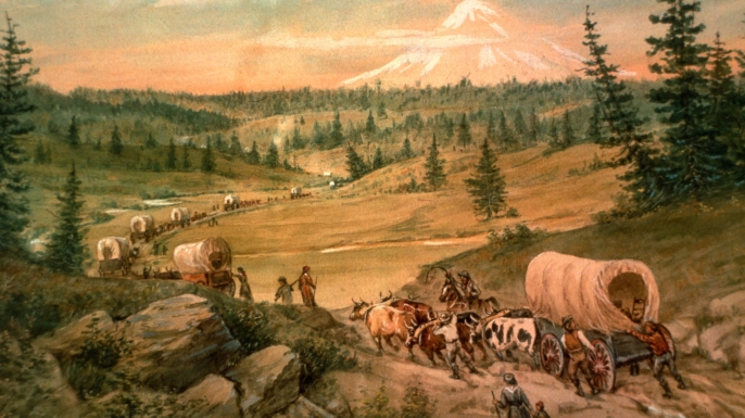 #OnThisDay in 1841, the first wagon train arrives in California after a five and a half month and 1,730 mile journey over the Sierra Nevada from Missouri.