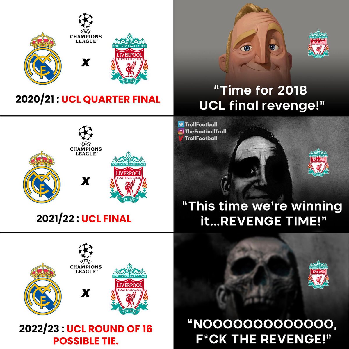 TrollFootball's tweet photo. Liverpool fans be like https://t.co/rVyWtWIKFD